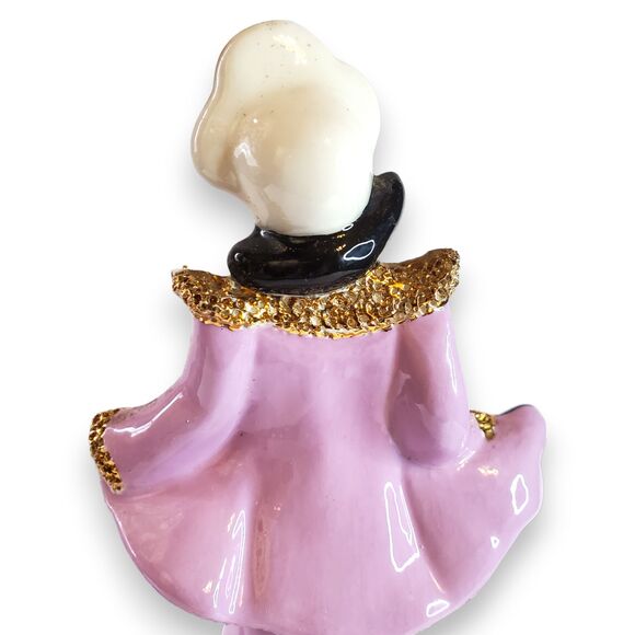 VTG Hollywood Regency Ceramic Figurine Pair Asian Inspired Barbara Willis - Picture 9 of 16